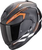 Scorpion EXO-491 Kripta casque intégral mat noir orange blanc taille L