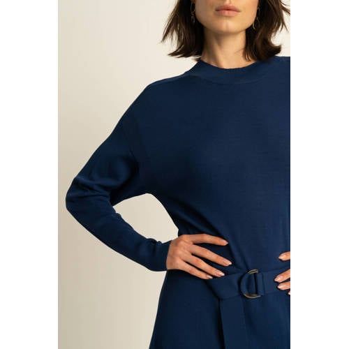 Expresso Midi jurk donkerblauw