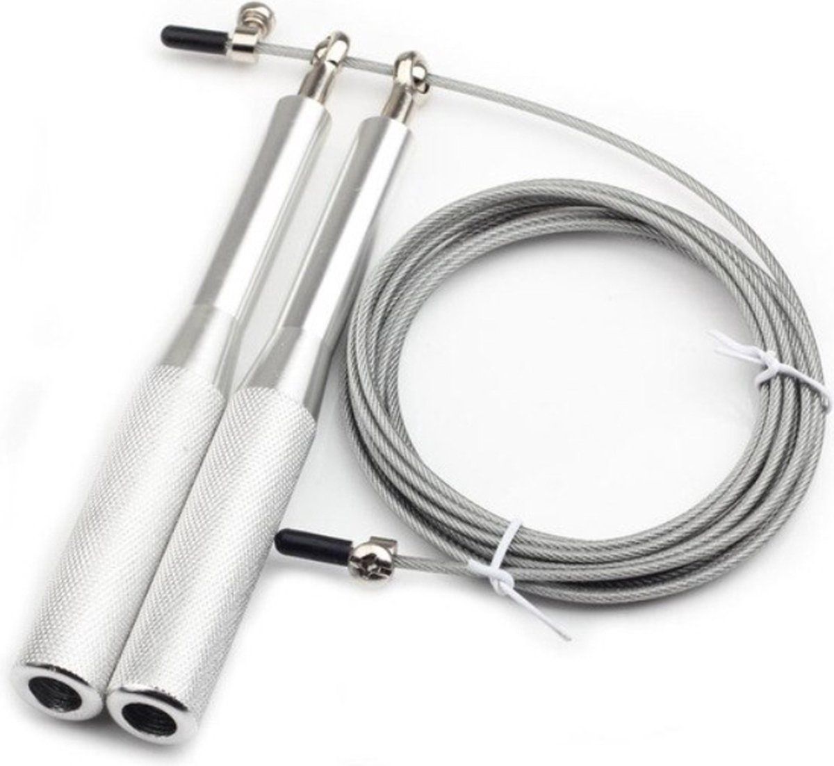 New Age Devi Springtouw - Zilver - Jump rope - Crossfit - Hoge Snelheid - Duurzaam Staal