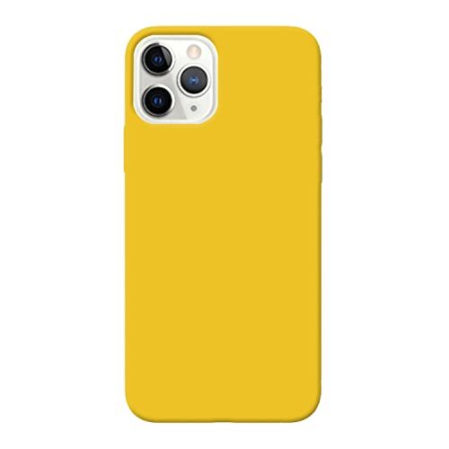 Hemjad iPhone 11 Pro Case, Drop Protection, Skidproof, Soft Abrasive TPU, Plastic, Slim Case (Geel)