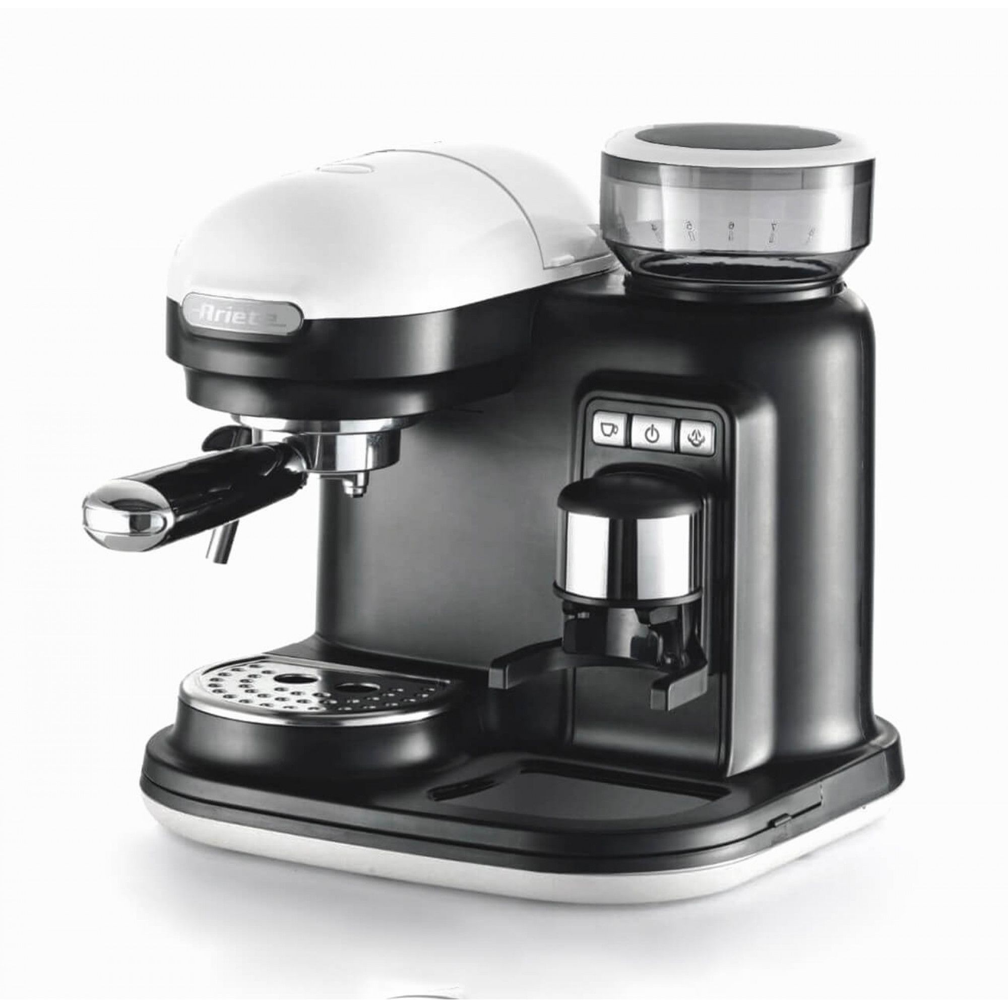 Ariete Moderna 1318/01 Espressomachine - Half automatisch - 0,8 l - Zwart/Wit