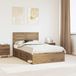 Maison Exclusive Lit exclusif - Structure de lit en chêne massif artisanal, dimensions 120 x 190 cm, en bois de pin massif