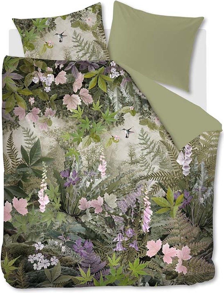Beddinghouse Dekbedovertrek Charming - 200x200/220 cm - Groen