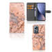 B2Ctelecom Xiaomi 12 Pro Bookcase Marmer Oranje