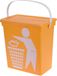 Excellent Houseware Gft afvalbakje voor aanrecht - 12L - geel - afsluitbaar - compostbakje