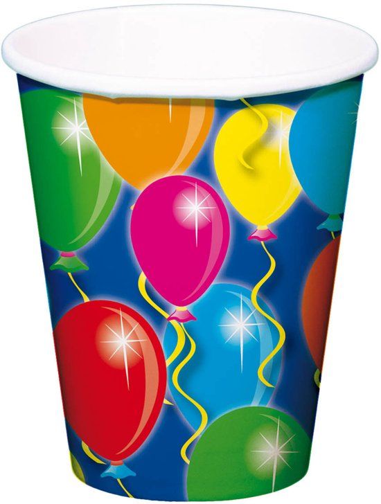 Folat Beker balloons - 8 stuks