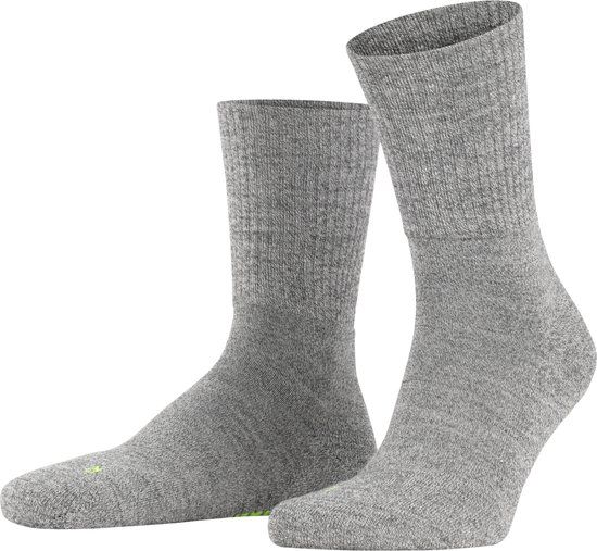 FALKE Walkie Light eenkleurig wol functioneel materiaal sokken unisex grijs - maat 46-48