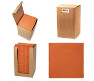 Alvotex Airlaid Cocktail servetten 20x20cm 100/1 - TERRACOTTA (125)