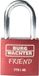 Burg Wächter 39431 Hangslot 40.00 mm Verschillend sluitend Rood Sleutelslot