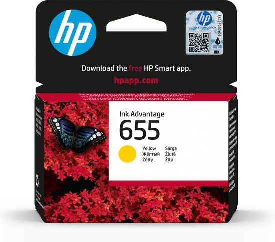 HP 655 Yellow Original Ink Cartridge