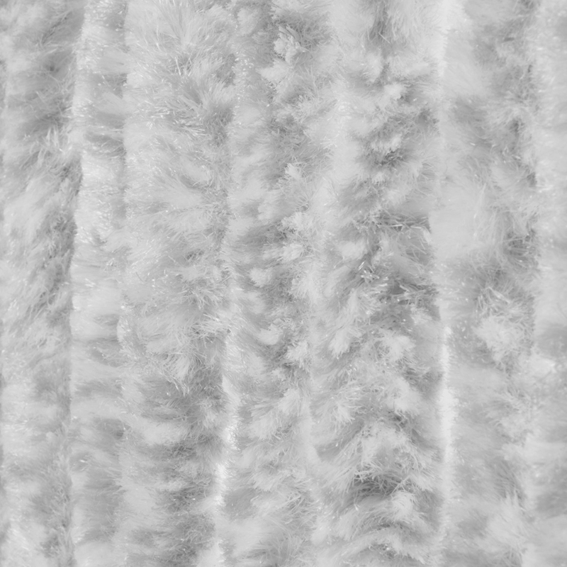 wicotex Vliegengordijn Kattenstaart - Grijs/Wit Gemêleerd 100 x 240 cm