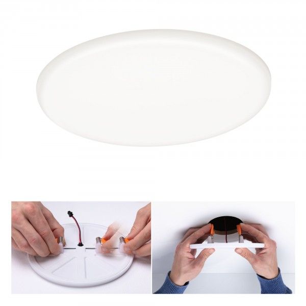 Paulmann Veluna VariFit LED-inbouwpaneel - Rond - 17,5W - 4000K - Satijn