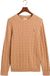 GANT Men Cotton Cable C-Neck Khaki Mel-XXL