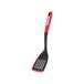 FLORINA Bakspaan van Siliconen (34 cm) | Bakspaan MARS met Antislip Soft-Touch Handvat | Keerspatel met Ophangoog | Hittebestendige Keukenhulp | Vaatwasmachinebestendig | Kleur: Rood/Zwart