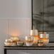 3198 BigBuy Home Kaarshouder 18 x 18 x 14 cm Kristal Grijs Wit