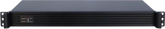 Inter-Tech IPC-K-126L Rack Zwart - Computerbehuizing - Mini-ITX - Zwart