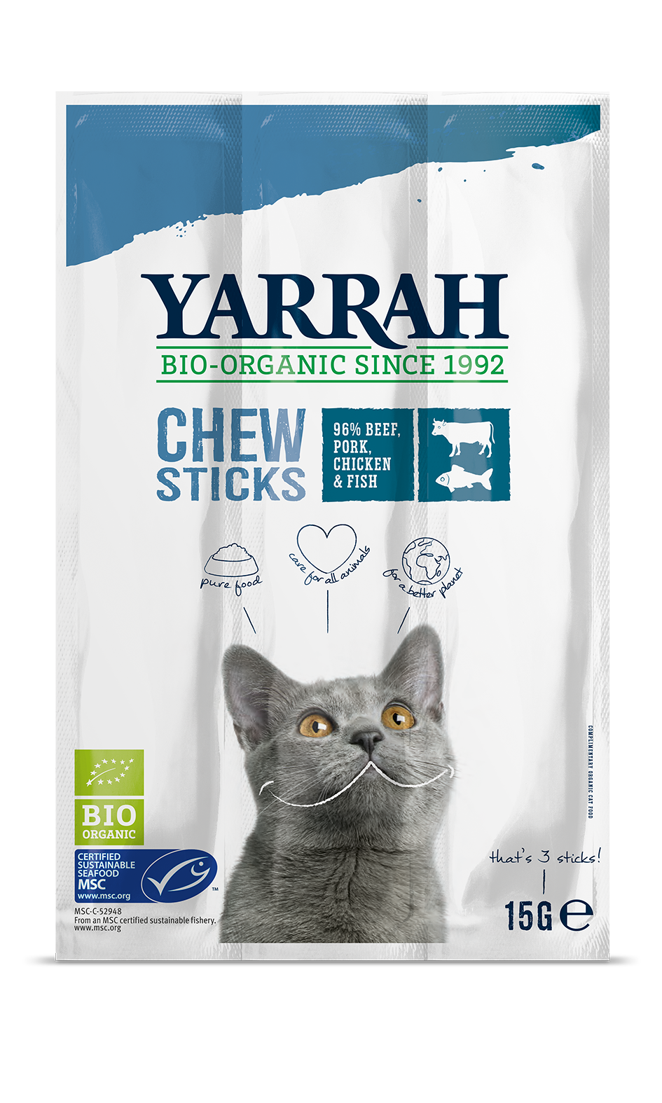 YARRAH Organic chewsticks for cats