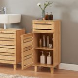 en.casa Badkamerskast Epind bamboe 75x33x30 cm naturel