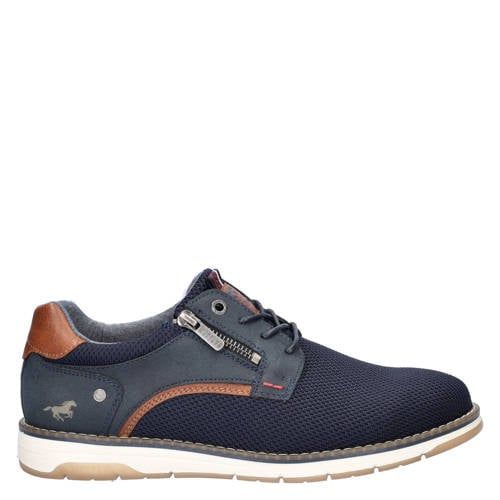 Mustang veterschoenen donkerblauw