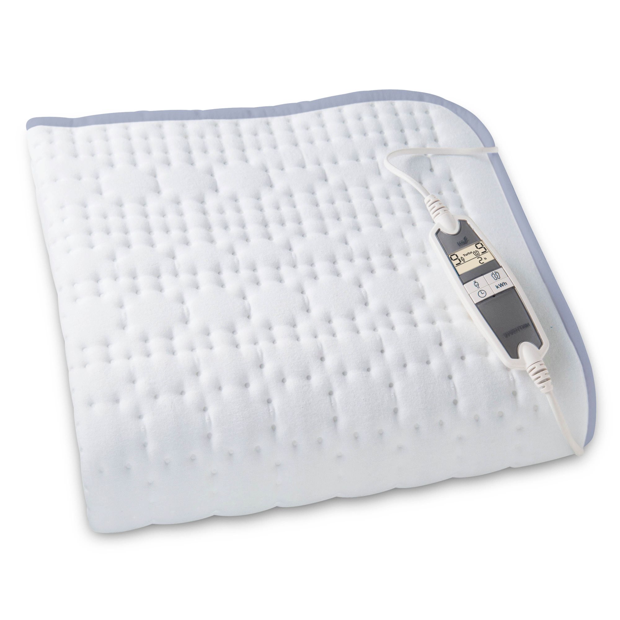 Inventum HN197VB Elektrische Deken - 1 Persoons - 160x80cm - Blauw/Wit - Fleece & Katoen