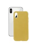 Ksix Eco-Friendly Mobiele telefoon behuizing Geel voor Apple iPhone X/XS