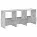 vidaXL Tijdschriftenrek Beton Grijs 102 x 30 x 45 cm
