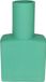 Bellatio Design Vase - turquoise - verre dépoli - 6 x 23 cm - vase