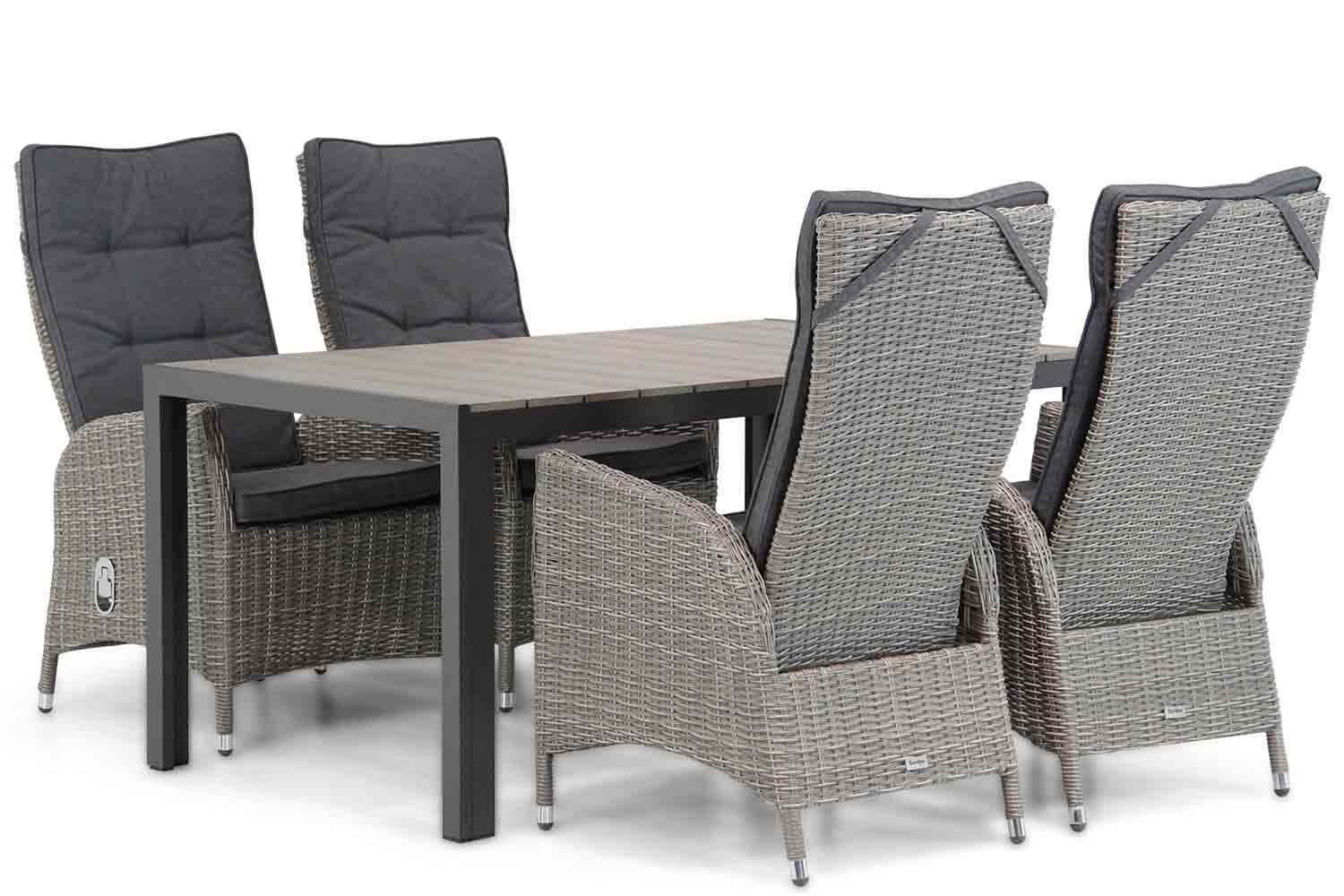 Garden Collections Lincoln/Young 155cm dining tuinset 5-delig - 7423612178166