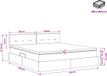 vidaXL Lit plateforme LED avec matelas, vert foncé, 160 x 200 cm, velours