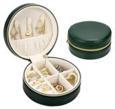 Boîte à bijoux compacte - Coffret de voyage - Rangement à bijoux - Antidérapant - Doublure en flanelle douce - Avec fermeture éclair - Boîte à bijoux