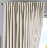 Gordijn Cationic Gordijn verborgen lussen »JENA« HxB 250x300 cm zand ondoorzichtig linnen optiek gordijn gemêleerd gordijnband met embrasses