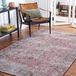 Safavieh Traditioneel tapijt voor machinewasbaar en antislip - Ideaal voor drukke gebieden - Tucson Collection, korte pool, beige en grijs, 120 x 120 cm