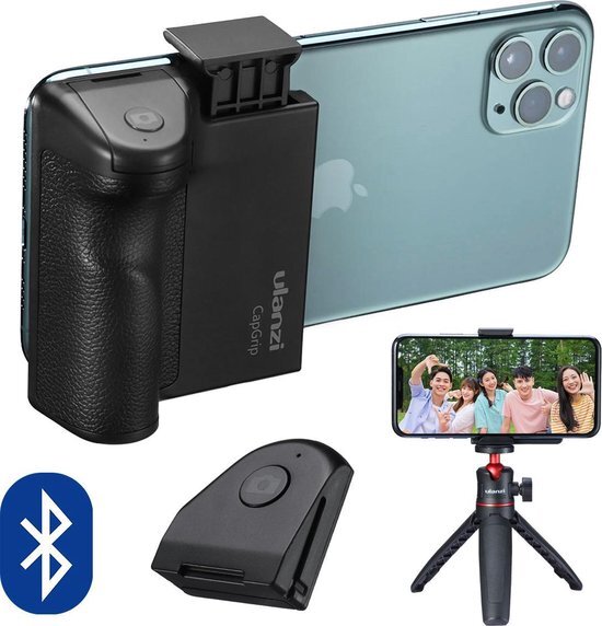 Ulanzi CapGrip smartphone camera grip met Bluetooth afstandsbediening