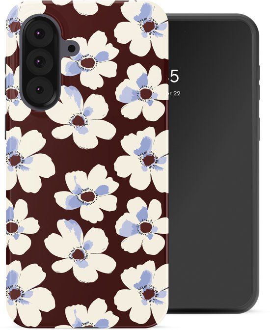 Selencia Hoesje - Geschikt voor Samsung Galaxy A37 (5G) - Backcover - Choco Flower Pop