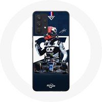 Maniacase Hoesje voor Samsung Galaxy A13 4G / A13 4G Lite Formule 1 Max Verstappen F1 Coureur Blauw