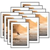 Americanflat Voorlader 5 x 7 fotolijst in zwart - Set van 12