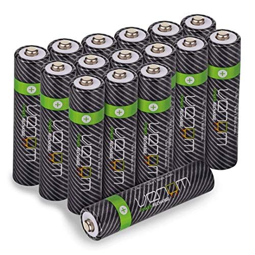 Venom Power Recharge AAA-batterijen - 800 mAh - Oplaadbaar - 16 stuks