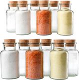 MamboCat Set van 12 kruidenpotjes 300ml met kurk