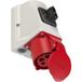 PCE Prise murale CEE avec interrupteur, 5 pôles, 32 A, 400 V, IP44