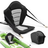 VEVOR 1 x Kajakstoel 12mm Dik, Gewatteerde Stoel voor Stand-up Paddleboard, Bootstoel met Rugleuning, Opbergtas en Verstelbare Riemen voor SUP, Kano, Visboot, Opblaasbare Kajak