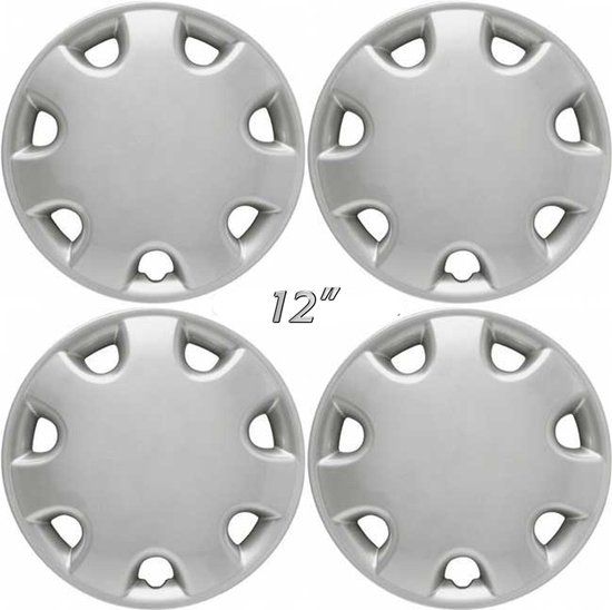 Autostyle Wieldoppen 12 inch Colorado Zilver - 4 stuks