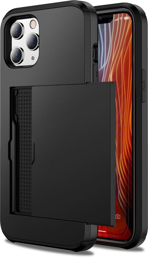 iMoshion Backcover with card holder for iPhone 12 / 12 Pro - Black