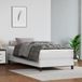 Maison Exclusive - Sommier à lattes de lit avec matelas Blanc 90x200 cm Similicuir