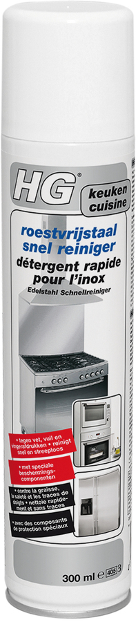 HG Roestvrijstaal snel reiniger 300ml