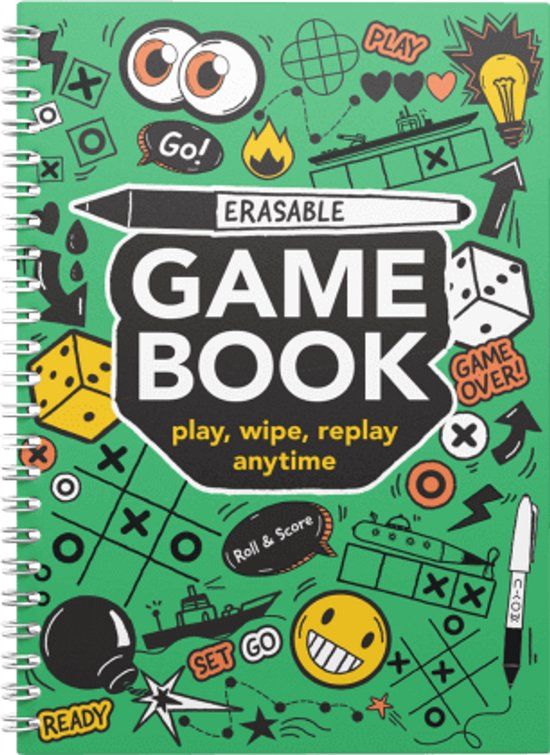MOYU Uitwisbaar Game Book A5 - Softcover - Inclusief uitwisbare pen, penhouder en wisdoekje