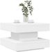vidaXL Salontafel 360 graden draaibaar 50x50x34,5 cm wit