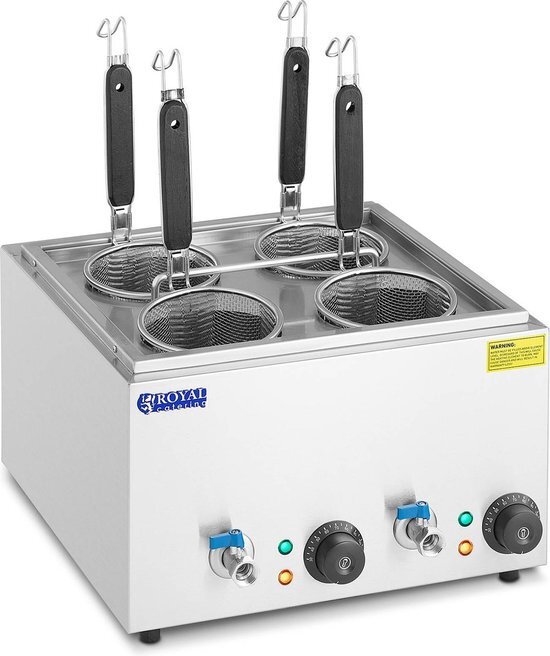 Royal Catering Pastakoker met 4 manden - temperatuur: 30-110 ° C