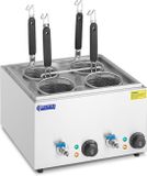 Royal Catering Pastakoker met 4 manden - 30-110 °C - Rood/Wit
