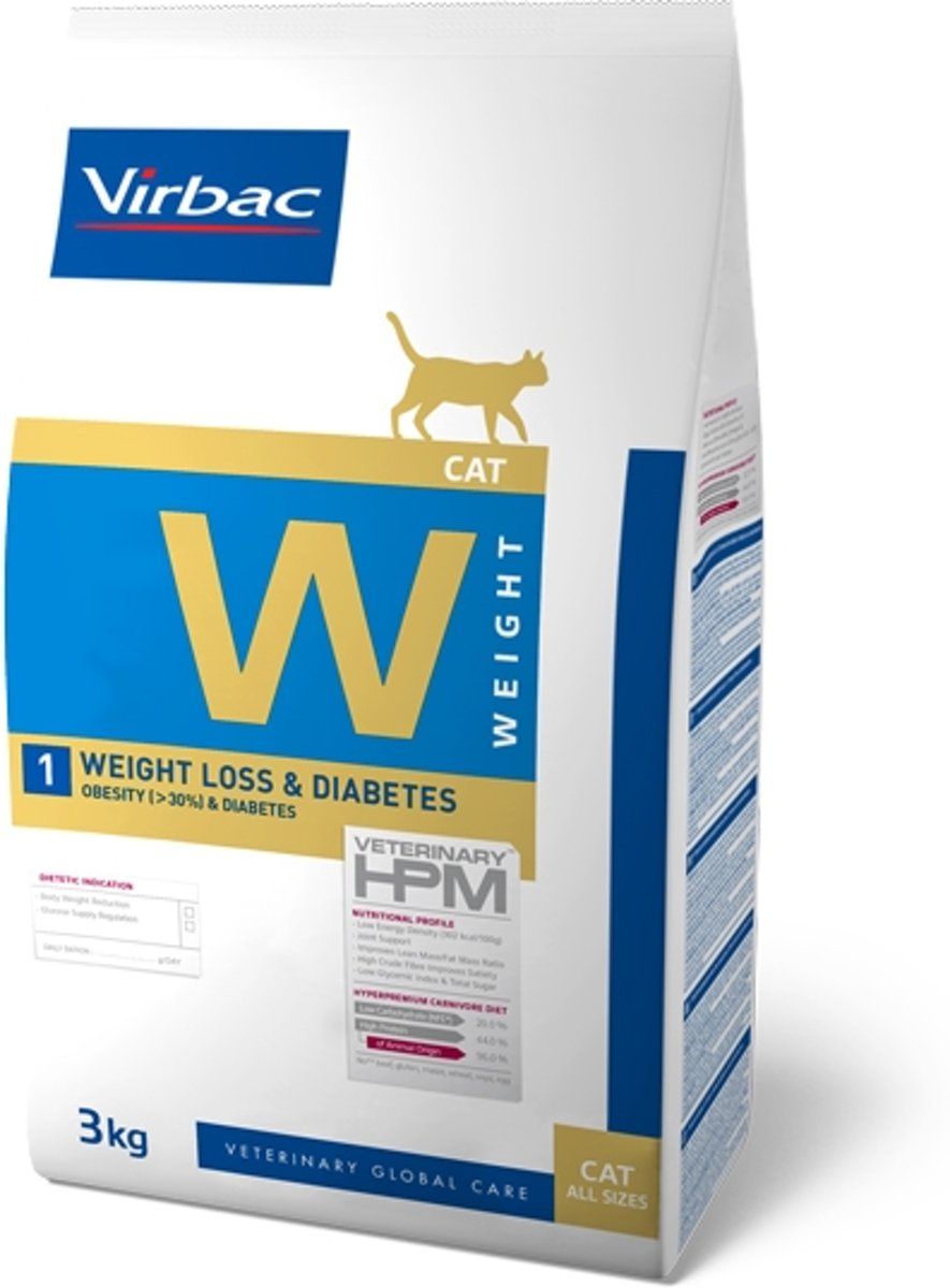VIRBAC HPM feline weight loss diabetic W 1 7 kg
