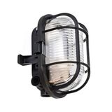 Deko Light Syrma Oval Schwarz 401012 Lampe d'extérieur (plafond), Lampe d'extérieur (mur) Noir
